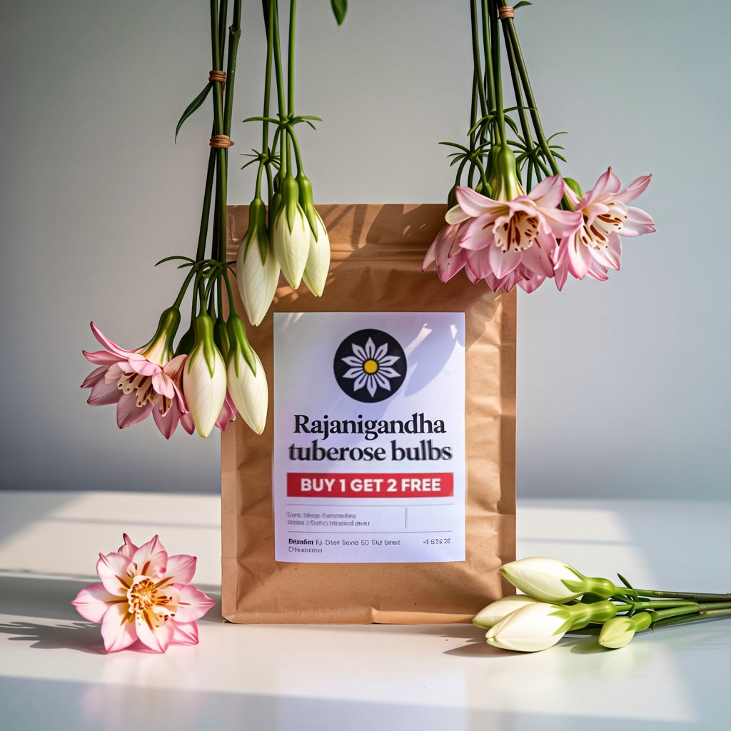 Tuberoses (Rajnigandha) Bulbs 🌸 (Buy 1 Get 2 FREE) 💐